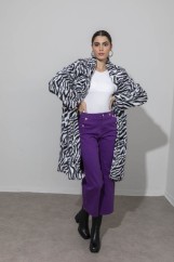 Picture of Oversized zebra fluffy coat