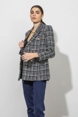 Picture of Double breasted knitted blazer