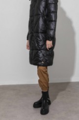Picture of Hooded padded long jacket