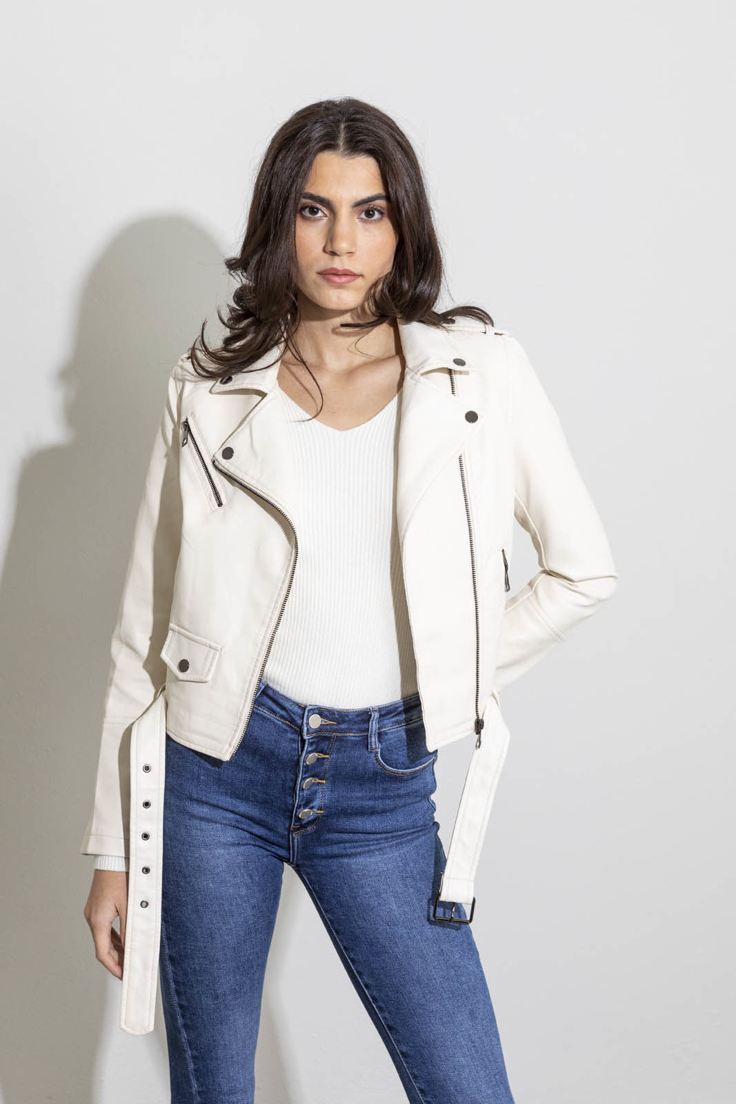 Picture of Biker jacket with belt