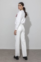Picture of Denim pants with cut end