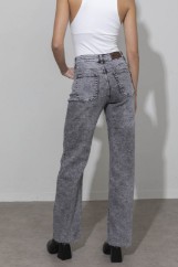 Εικόνα της Παντελόνι denim wide leg washed