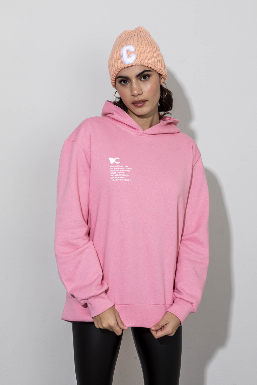 Εικόνα της Φούτερ με κουκούλα unisex oversized