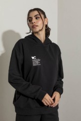 Εικόνα της Φούτερ με κουκούλα unisex oversized