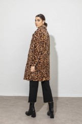 Picture of Oversized animal print coat