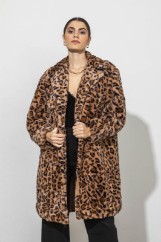 Εικόνα της Oversized animal print παλτό