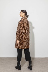 Picture of Oversized animal print coat