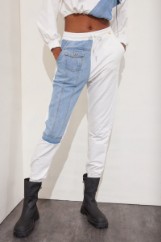 Εικόνα της Παντελόνι βαμβακερό patchwork design