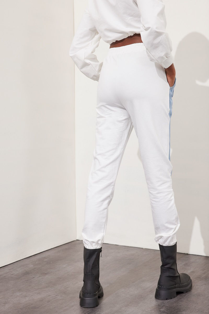 Εικόνα της Παντελόνι βαμβακερό patchwork design