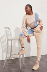 Εικόνα της Παντελόνι βαμβακερό patchwork design