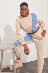 Εικόνα της Παντελόνι βαμβακερό patchwork design