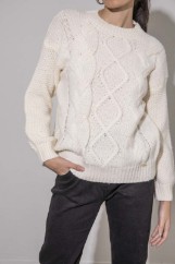 Picture of Sweater with knit pattern