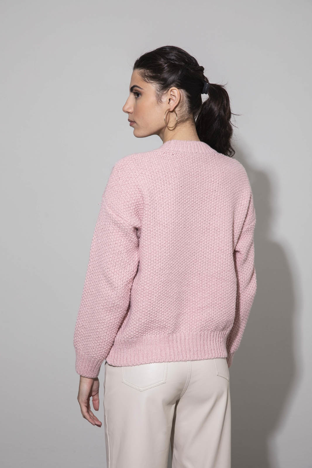 Picture of Sweater with knit pattern