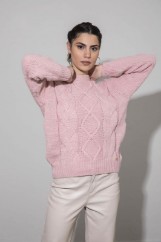 Picture of Sweater with knit pattern