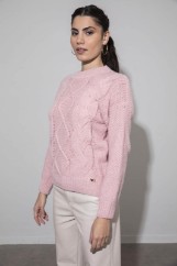 Picture of Sweater with knit pattern