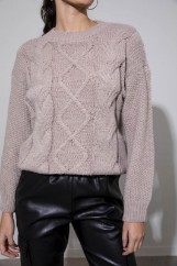 Picture of Sweater with knit pattern