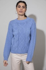 Picture of Sweater with knit pattern