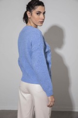 Picture of Sweater with knit pattern