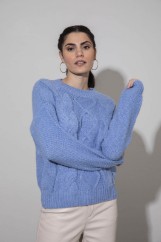 Picture of Sweater with knit pattern