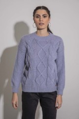 Picture of Sweater with knit pattern