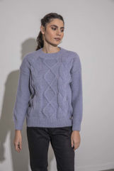 Picture of Sweater with knit pattern
