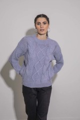 Picture of Sweater with knit pattern