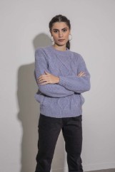 Picture of Sweater with knit pattern