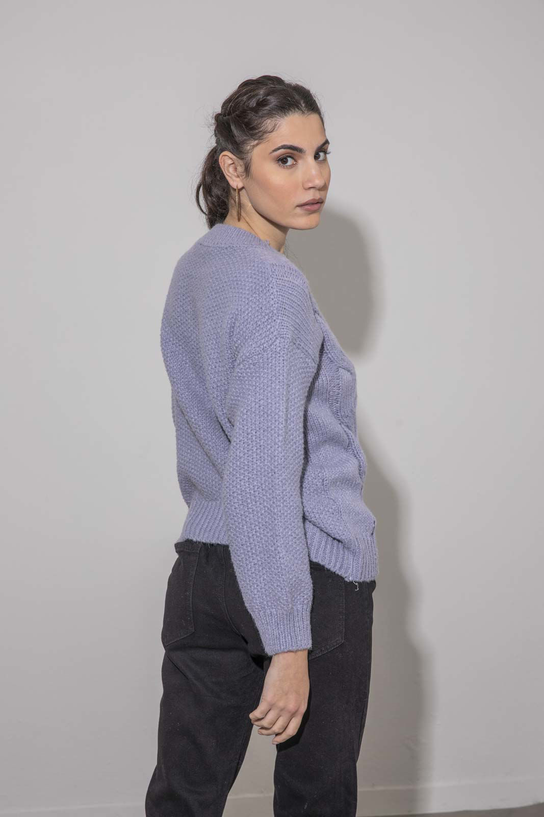 Picture of Sweater with knit pattern