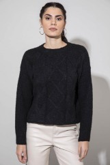 Picture of Sweater with knit pattern