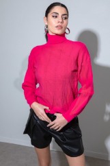 Picture of Turtleneck knitted blouse