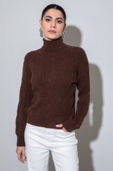 Picture of Turtleneck knitted blouse