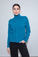 Picture of Turtleneck knitted blouse