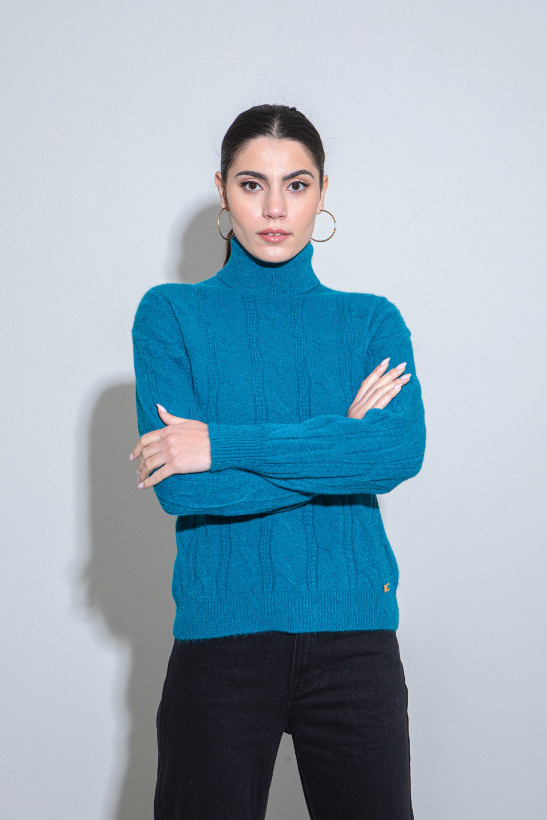 Picture of Turtleneck knitted blouse