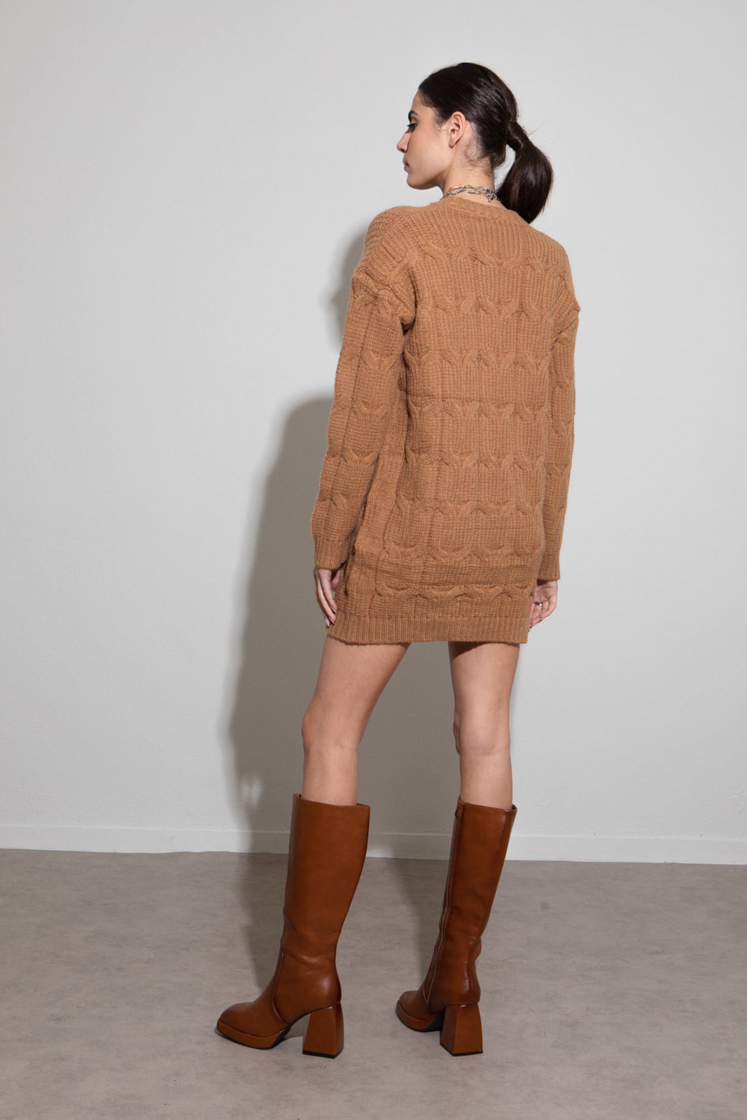 Picture of Knitted braided dress