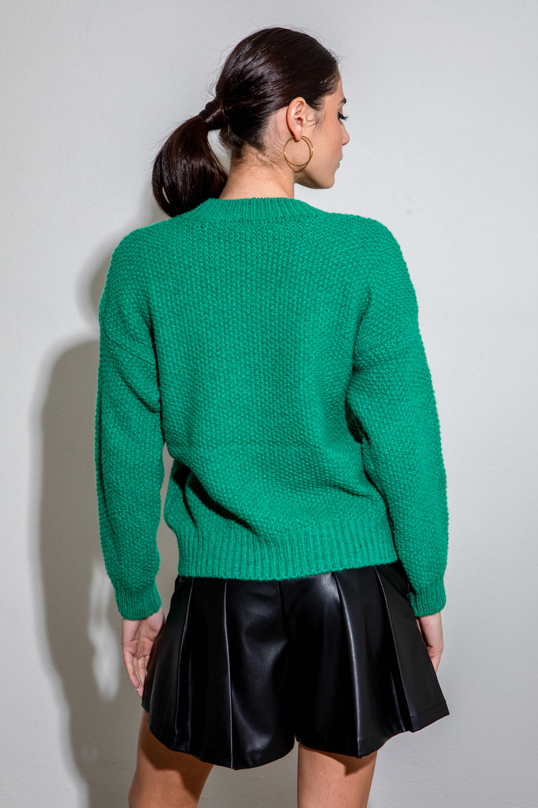 Picture of Sweater with knit pattern