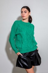 Picture of Sweater with knit pattern