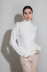 Picture of Turtleneck knitted blouse