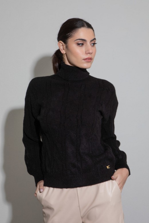 Picture of Turtleneck knitted blouse