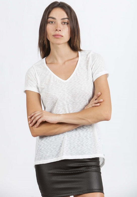 Εικόνα της ΜΠΛΟΥΖΑ "V"NECK-BASIC LINE- ΚΟΝΤΟ ΜΑΝΙΚΙ