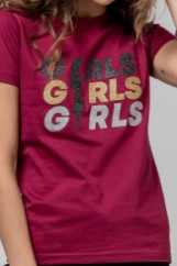 Εικόνα της T-shirt GIRLS glitter τύπωμα