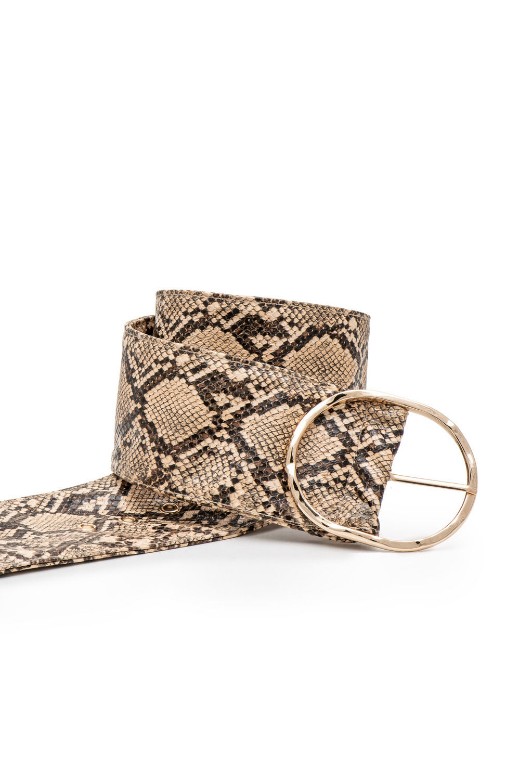 Picture of Snake print belt