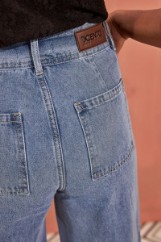 Εικόνα της Παντελόνι denim wide leg