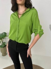 Picture of Satin shirt with sleeves