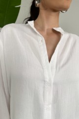 Picture of Oversized mao collar shirt