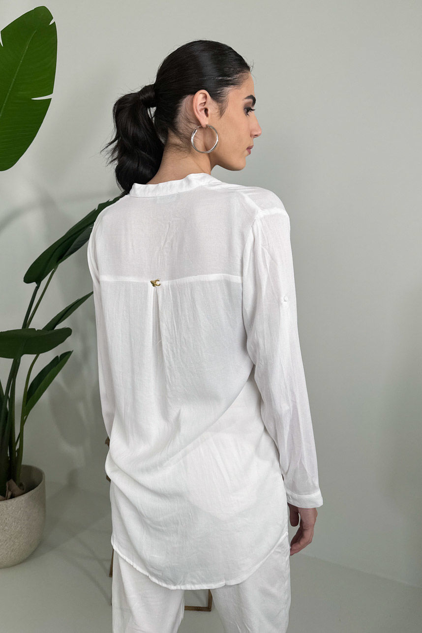 Picture of Oversized mao collar shirt