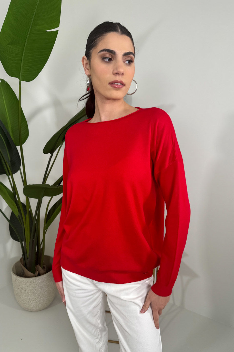 Picture of Oversized knitted blouse