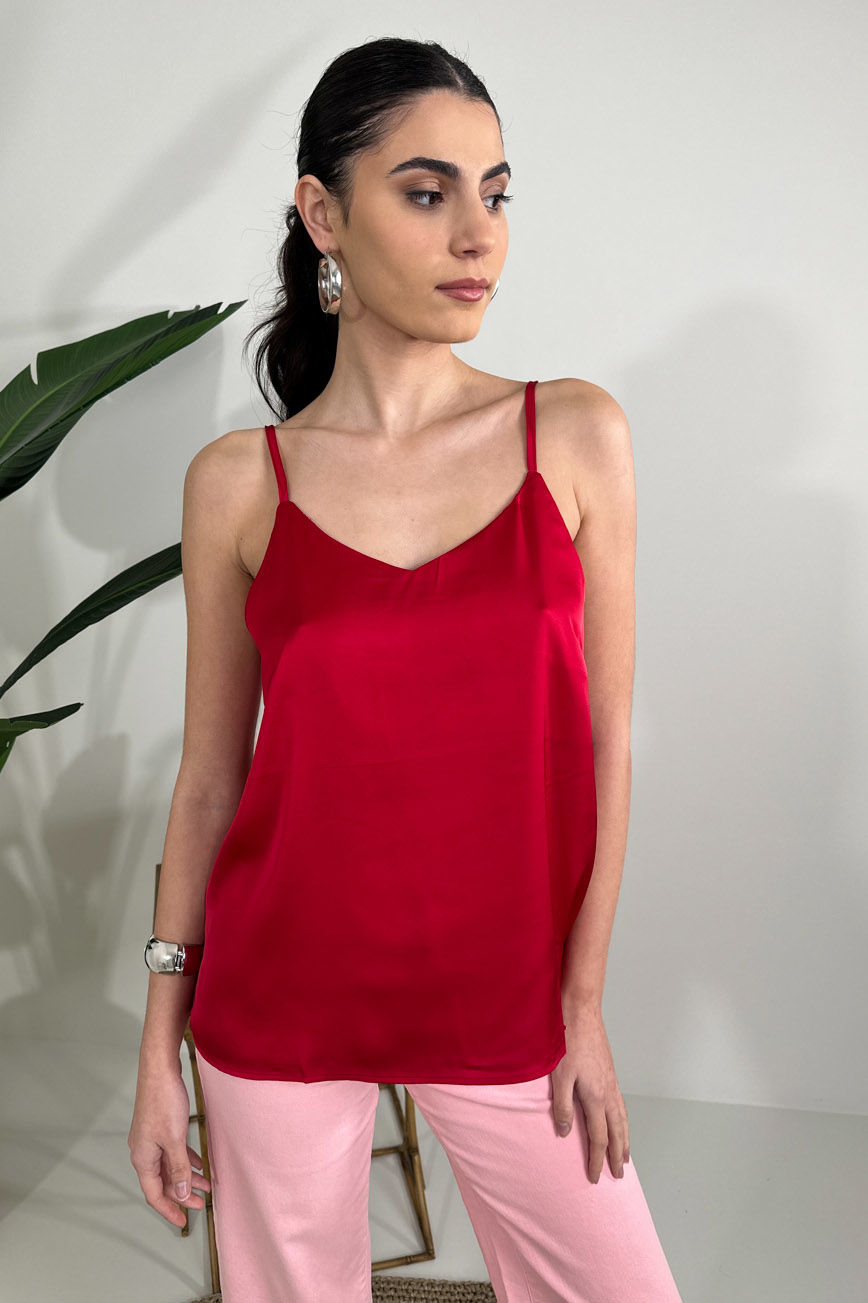 Picture of Sleeveless satin blouse