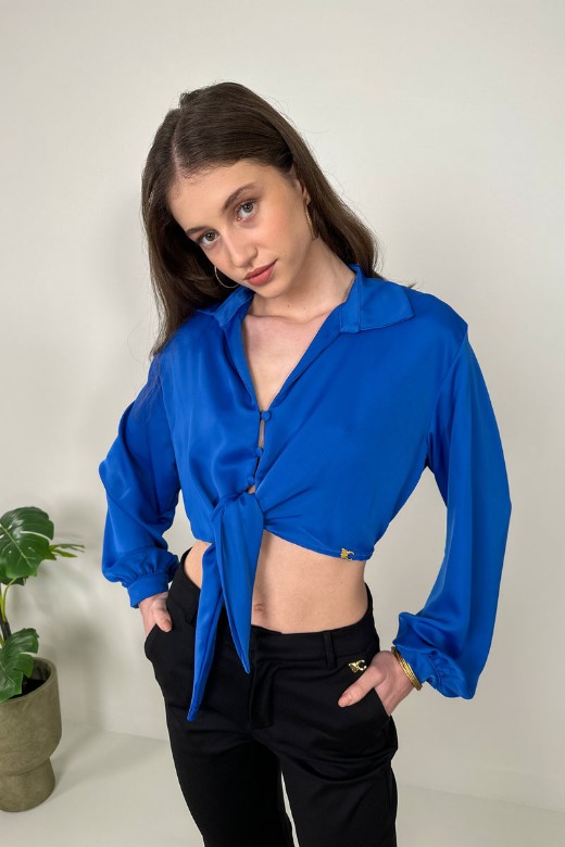 Picture of Satin top with buttons