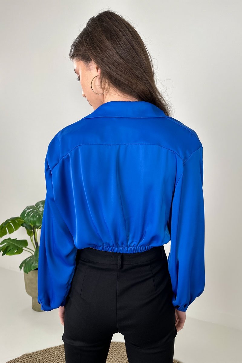 Picture of Satin top with buttons