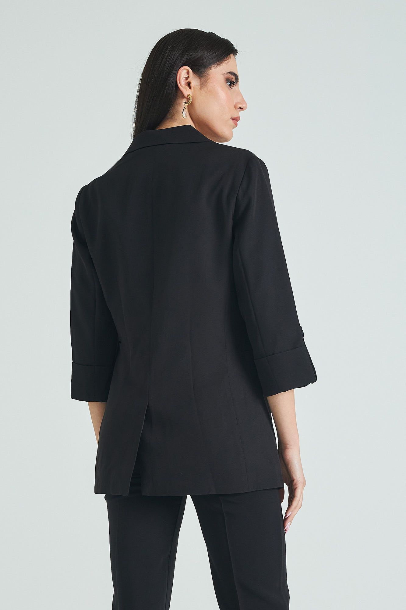 Picture of Straight 3/4 sleeve blazer